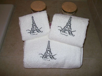 Toalla Torre Eiffel - Toallas de baño bordadas - Juego de toallas de baño París 3 precios Foto 1 de 4