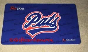 TIM HORTONS 2014 REGINA PATS CHL GIFT CARD #6102 FD42352 - Picture 1 of 2