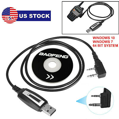 USB Programming Cable For Baofeng UV-5R/UV-5RA/UV-5R Plus BF-888S Two-way Radio • 6.88$
