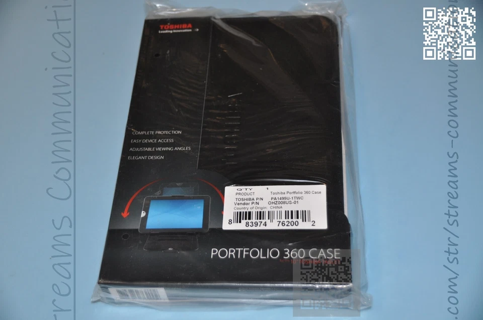 Toshiba Thrive (Tablet) Portfolio 360 Case PA1495U-1TWC - Image 1 of 4