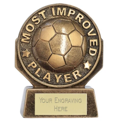 TROPHIES-4-EVERYTHING "Most Improved Player Football Trophy Award 8 cm ""KOSTENLOSE GRAVUR"