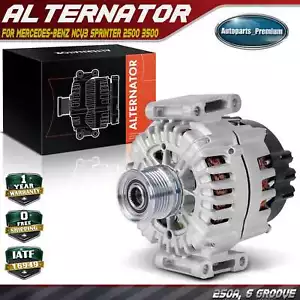 New Alternator for Mercedes-Benz Sprinter 2500 Freightliner 250A 12V CW 6-Groove - Picture 1 of 9