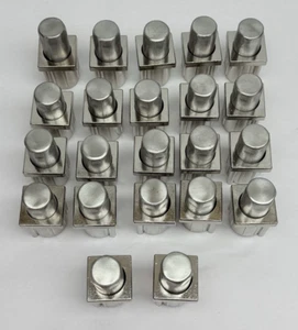 Lot Of 22, A14-0651-C Square S. S Clad Zinc Die Cast Adjustable Hex Foot Insert - Picture 1 of 15