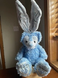 Disney 2003 Blue Hidden Mickey Pre Duffy Easter Bunny Bear Plush - Picture 1 of 15
