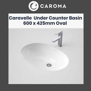 Caroma Caravelle 600 Under Counter Vanity Basin Vitreous China - Picture 1 of 8