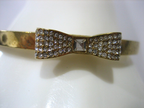 Bracciale Braccialetto A Cerniera Kate Spade New York Donna Tono Oro Take A Fiocco