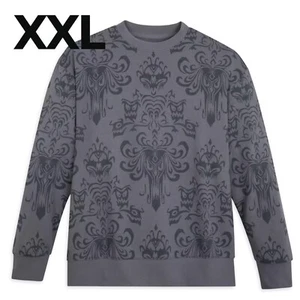 Disney Parks Haunted Mansion Wallpaper Pullover Sweatshirt Adult XXL - Picture 1 of 7