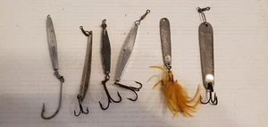 (6) Vintage Saltwater Jigs 3-6" szs appx - as shown - Picture 1 of 2