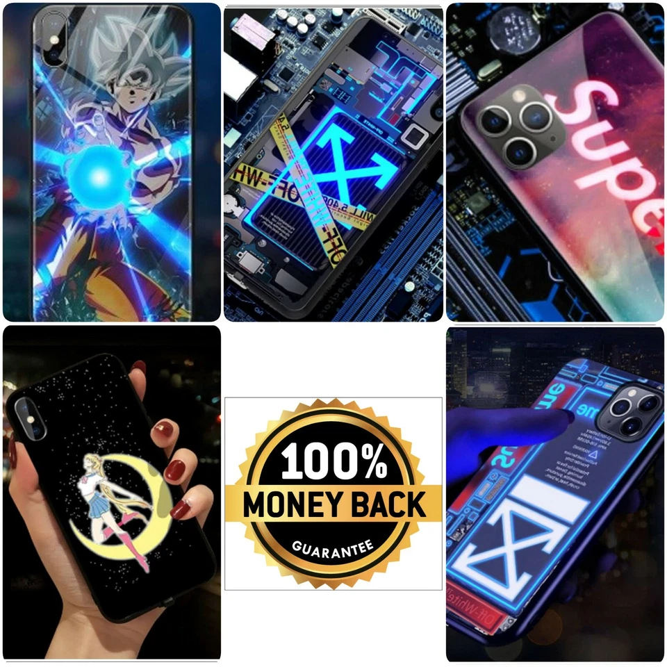 Funda Inteligente iPhone 12/12 Pro MAX 7 LED Iluminada Anime Nuevo Futuro 2022 EE. UU.  Foto 1 de 4