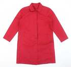 Preworn Womens Red Jacket Size L Button