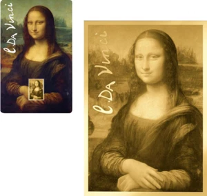 MONA LISA Da Vinci 1/1000 oz .999 oro in carta moneta 2023 - Foto 1 di 4