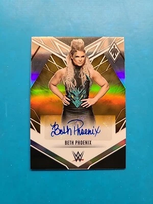 2023 Panini Chronicles WWE Beth Phoenix #PA-BET Phoenix Gold Auto /10 SSP Legend - Image 1 of 4