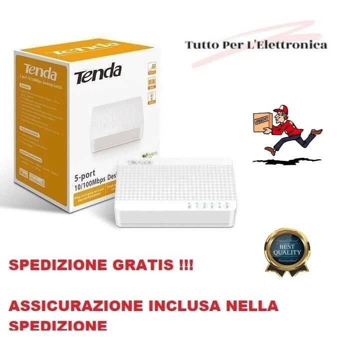 SWITCH 5 porte LAN mini ethernet TENDA s105 - Immagine 1 di 1