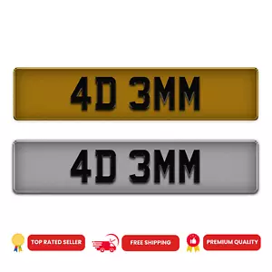 DARK TINTED 4D 3MM LASER CUT SHOW CUSTOM MADE SIGN PLATE SHOW PLATE NUMBER PLATE - Picture 1 of 5