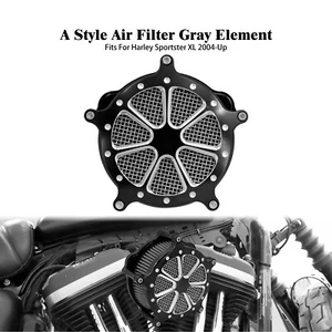 Air Cleaner Filter Gray Intake For Harley Sportster Iron 883 1200 48 72 04-2022 - Picture 1 of 15