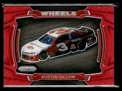 2022 Prizm Red Wheels #70 Austin Dillon Red Prizm Near Mint - Image 1 of 2