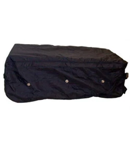 Black 600D ROLLING HAY BALE BAG on wheels with handles Horse Show stable barn - Picture 1 of 2