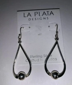 La Plata Designs Sterlingsilber lange Ohrhänger - hergestellt in Mexiko - NEU 2,25" - Bild 1 von 3