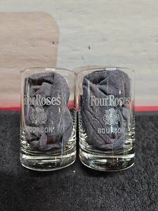 Four Roses Bourbon Sampling Glasses Set Of (2) Pre-owned - Picture 1 of 11