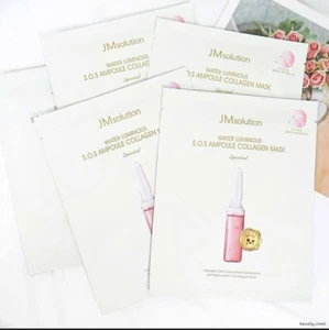 JM Solution Mask Pack Water Glow SOS Ampoule Collagen 25g X 10 Pcs - Picture 1 of 9