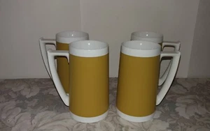 Vintage WestBend Melmac isolato Therm Serv raccolta oro tazze/pietre/set di 4 - Foto 1 di 3