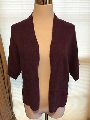 Suéter Fenn Wright Manson Púrpura Pequeño Cárdigan Manga Corta Foto 1 de 4