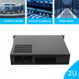 2U Rack Server Case Industrial Rack Mount Case Compatible For ATX Power Supply - Picture 1 of 11