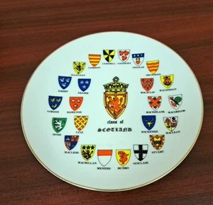 CLANS OF SCOTLAND  5" Souvenir Collector Plate Vtg Japan Porcelain Scottish - Picture 1 of 5
