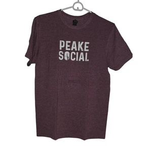 Top/Camisa Para Mujer Gildan Granate Gráfico Pico/Social Talla Pequeña - Imagen 1 de 5