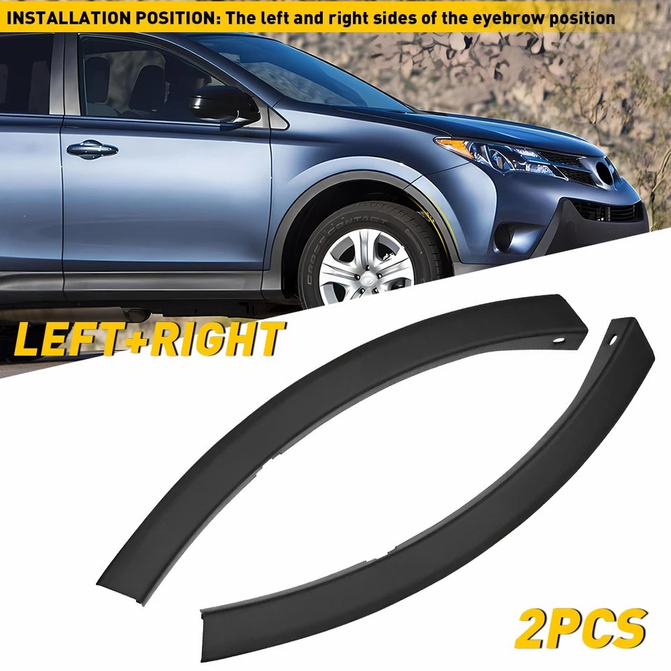 Moldura guardabarros para moldura Toyota 2013-2015 RAV4 trasera derecha texturizada negra Foto 1 de 1