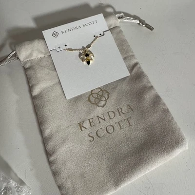 Collar colgante corto Kendra Scott Bee dorado negro amarillo mezcla nuevo con etiquetas Foto 1 de 4