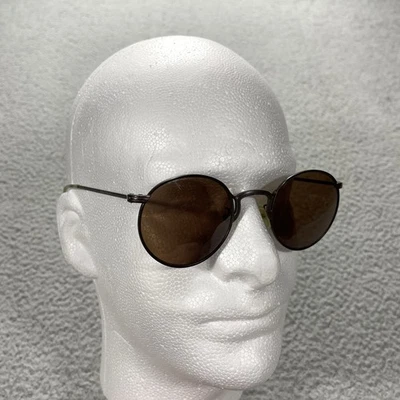 Gafas de sol vintage Giorgio Armani 646/S montura redonda lentes marrones marco de cobre Foto 1 de 4