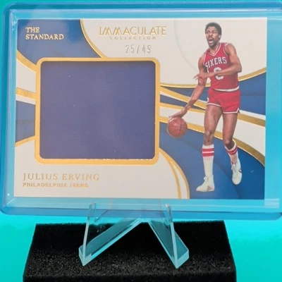 Julius Erving 2018-19 Immaculate Collection The Standard Relics #50 #25/49 - Image 1 of 2