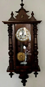 Antike Franz Lotter Anfang 1900, Deutscher Regulator Wanduhr. - Bild 1 von 23