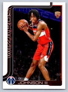 2025 Topps Basketball #206 Tre Johnson III Rookie Card RC – Washington Wizards - Picture 1 of 2