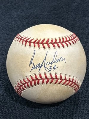 Pelota de béisbol autografiada firmada por Brady Anderson Foto 1 de 4
