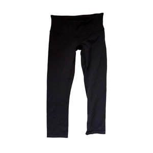 Pantalones de yoga Lululemon negros recortados Wunder debajo de las leggings 4 - Imagen 1 de 4