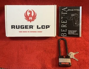 FACTORY OEM  RUGER LCP 2 II 380 Pistol Storage Box with Lock Manual  VG - Picture 1 of 6