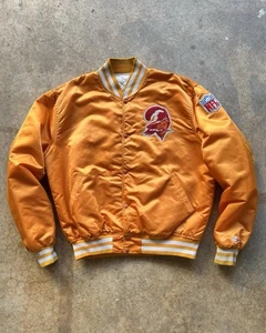 Chaqueta de fútbol americano de colección Satin Starter Tampa Bay Buccaneers talla XL LEER - Imagen 1 de 17