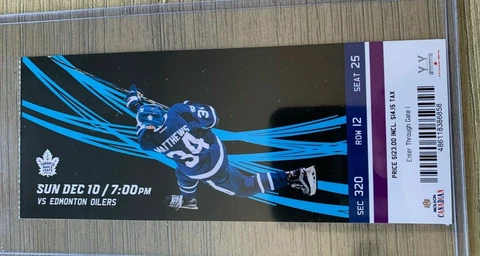 2017-18 Toronto Maple Leafs NHL Official Mint Ticket Stubs - pick any game! Cover
