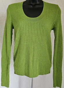 A New Day Womens Sweater Shirt Top Blouse Size S Small Green - Picture 1 of 24