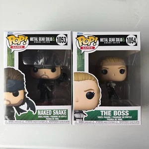 Funko Pop Naked Snake #1053 & The Boss #1054 Paquete EN STOCK - Imagen 1 de 5