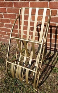 Vintage MCM Industrial Magazine Metal Book Produce 2 Tier Folding Rack 32x12x8 - Picture 1 of 22