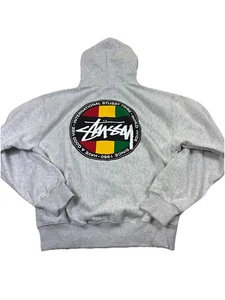 Capucha Stüssy Classic Dot Cremallera Fresno Brezo - Imagen 1 de 3
