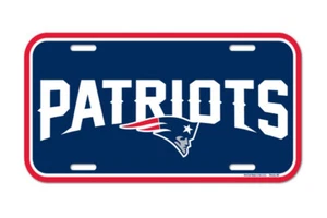New England Patriots NFL Wincraft Plastic License Plate - Picture 1 of 1