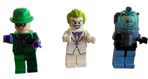 LEGO Batman Minifigure Villain Lot Of 3 - Mr. Freeze Riddler Joker 76000 76012 - Picture 1 of 14