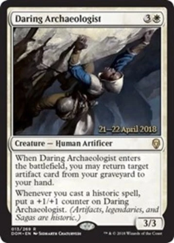 Daring Archaeologist - Foil - Prerelease Promo ~ Moderately Played Prerelease Pr - Image 1 of 1