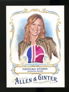 2016 Topps Allen & Ginter HANNAH STORM 4-Color Relic Sportscaster ESPN - Picture 1 of 1