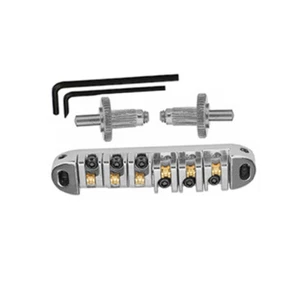 Adjustable Roller Saddle Tune-O-Matic Bridge Tailpiece for LP Les Paul SG Guitar - Picture 1 of 17