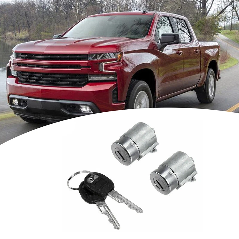 2Pcs Door Lock Cylinder With Key For Chevrolet K1500 Scottsdale 1988-1992 - Image 1 of 4